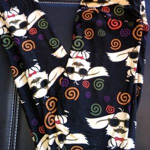 NWOT LuLaRoe Bunny with mustache & bowtie leggings
